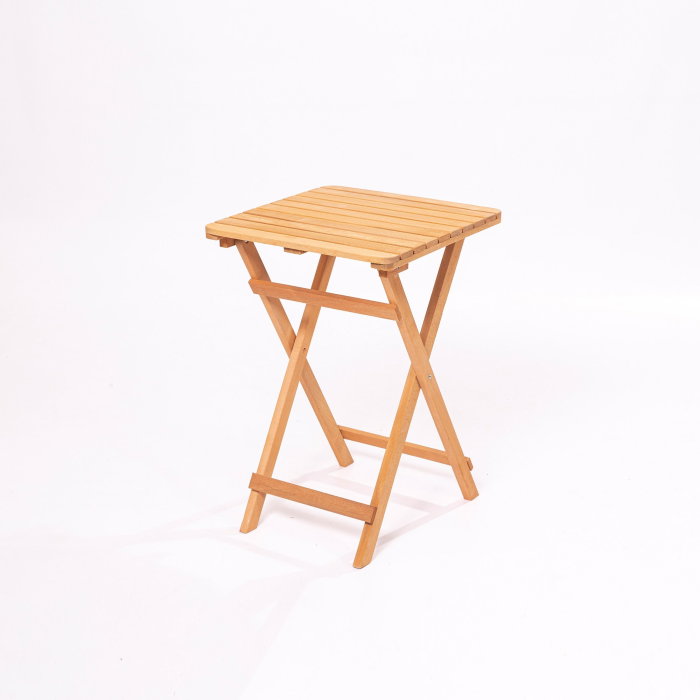 Set masuta si 2 scaune gradina MY001A, 3 piese, crem + natural, 50x50x72 cm [7]