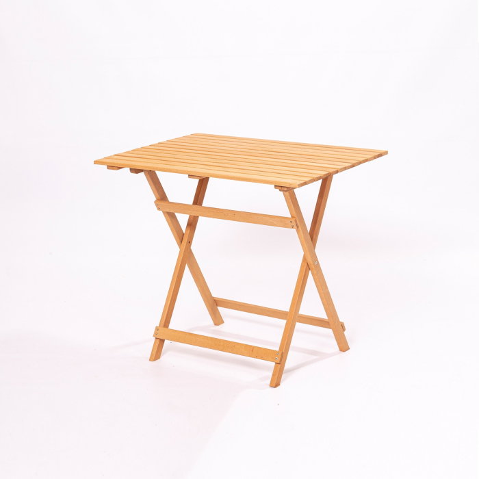 Set masuta si 4 scaune gradina MY004A, 5 piese, crem + natural, 80x60x72 cm [6]