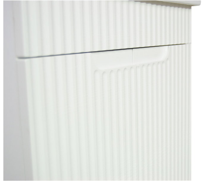 Set Baza front MDF cu Lavoar si Oglinda cu iluminare LED, seria 033, montat, 60 cm, alb [6]