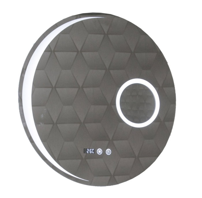 Set Baza front MDF cu Lavoar si Oglinda cu iluminare LED, seria 033, montat, 60 cm, alb [9]