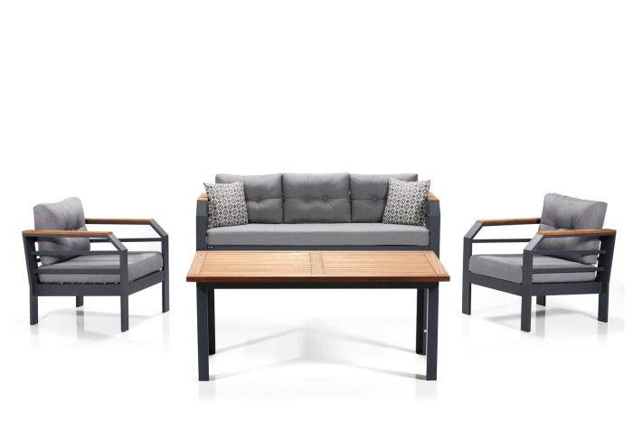 Set mobilier de gradina cu masuta ASSENTO 3+1+1+M, 4 piese, 150x75x90 cm [1]
