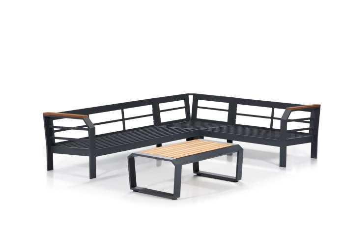 Set mobilier de gradina ASSENTO, 230x77x275 cm [2]