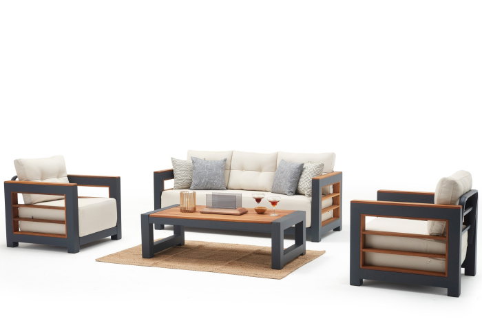 Set mobilier de gradina LARIX, 196x83x86 cm [1]
