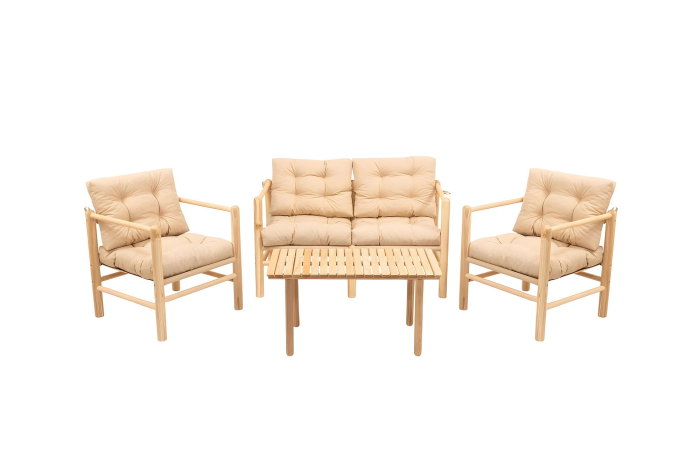 Set masa si scaune gradina MY028, 4 piese, 135x75x74 cm [1]