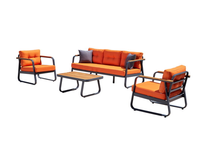 Set mobilier de gradina cu masuta RIO, 186x66x73 cm [1]