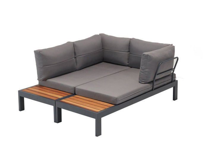 Set mobilier de grădină cu masuta VERONA WOOD, 258x184x85 cm [5]