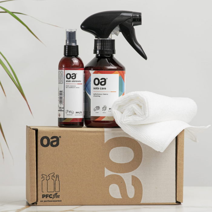 Set pentru curatarea tapiteriei OA Sofa & Eliminator 250 ml + 1 Laveta din microfibra 35x35 cm [5]