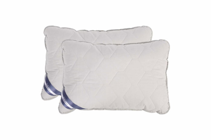 Set Pilota bumbac Somnart Bella 180x200cm 200g model biscuite + 2 perne bumbac Somnart Bella, 50x70cm, Gri [3]