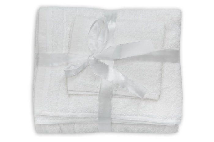 Set prosoape bumbac Somnart, 600gsm, de fata 50x90 cm + de corp 70x140 + de maini 30x50 cm, alb optic [3]