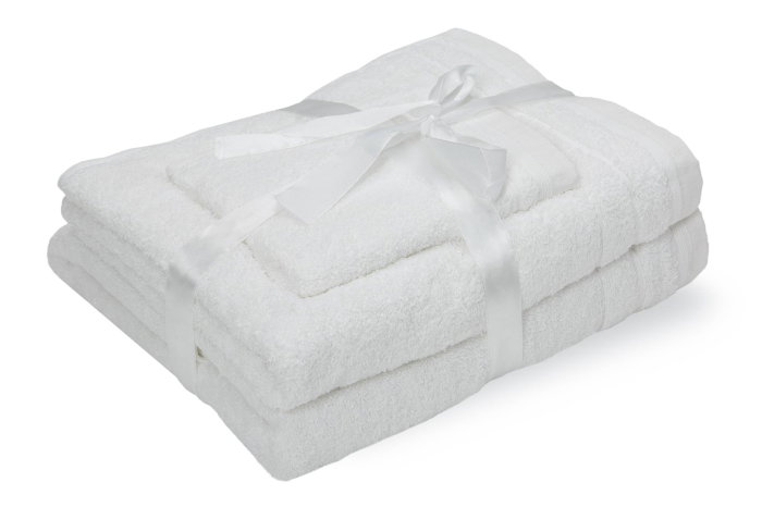 Set prosoape bumbac Somnart, 600gsm, de fata 50x90 cm + de corp 70x140 + de maini 30x50 cm, alb optic [4]