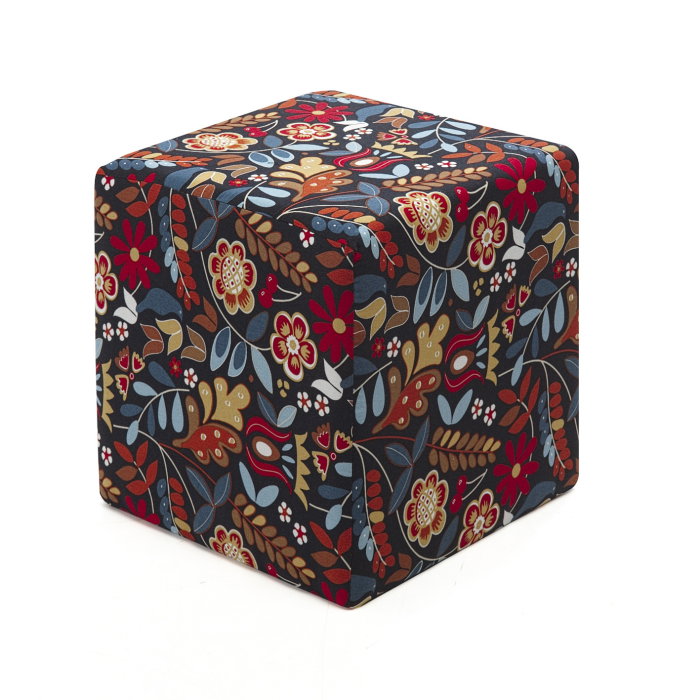 Taburet cub DALBUDAK, multicolor, 40x40x40 cm [1]