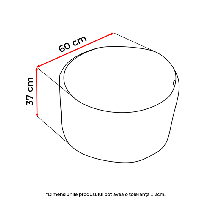 Taburet puf, 37x60 cm [2]