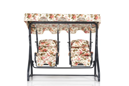 Balansoar de gradina DAISY 2, 2 locuri, multicolor, 200x110x165 cm