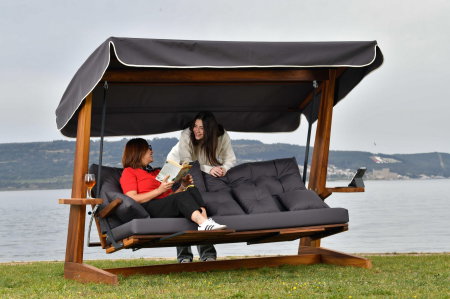 Leagane si Balansoare - Balansoar de gradina LUNA DELUXE 2600, 3 locuri, 243x139x195 cm