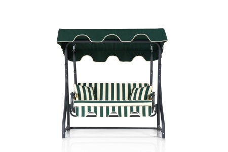 Balansoar de gradina MORUS 2, 2 locuri, verde, 170x110x165 cm