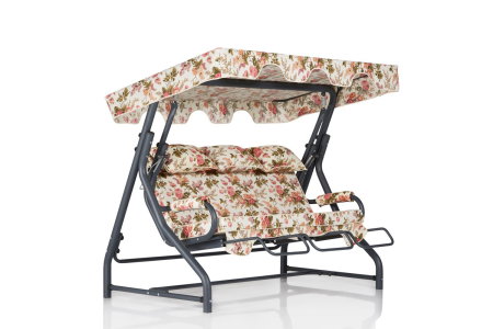 Balansoar de gradina SALVIA 5, 3 locuri, multicolor, 200x110x165 cm