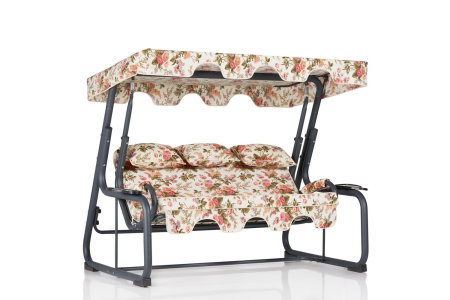 Balansoar de gradina VITIS 4, 3 locuri, multicolor, 200x110x165 cm