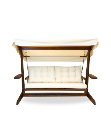 Balansoar de gradina VIVA 2400, 3 locuri, bej, 237x100x175 cm