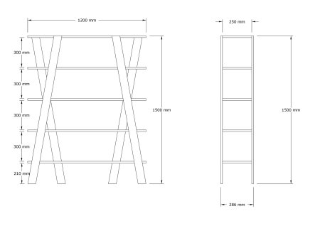 Biblioteca CONDE, 120x25x150 cm [5]