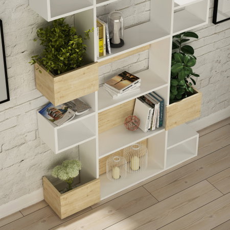 Biblioteci - Biblioteca NIHO, 120x27x171 cm
