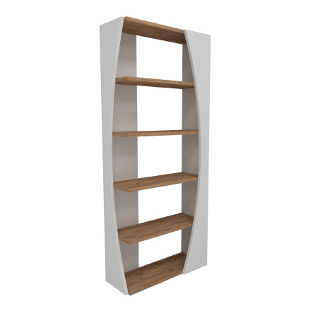 Biblioteci - Biblioteca SELGE, pin atlantic, 63,6x23,8x150 cm