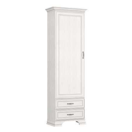 Colectia TIFFANY - Biblioteca TIFFANY II, 1 usa, 2 sertare, crem fineline, 69x39,9x212,1 cm