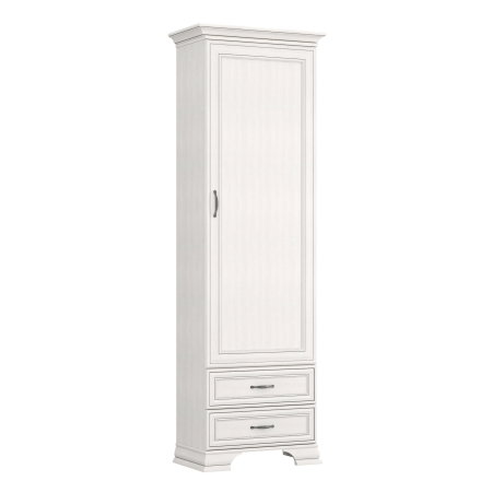 Colectia TIFFANY - Biblioteca TIFFANY II, 1 usa, 2 sertare, crem fineline, 69x39,9x212,1 cm