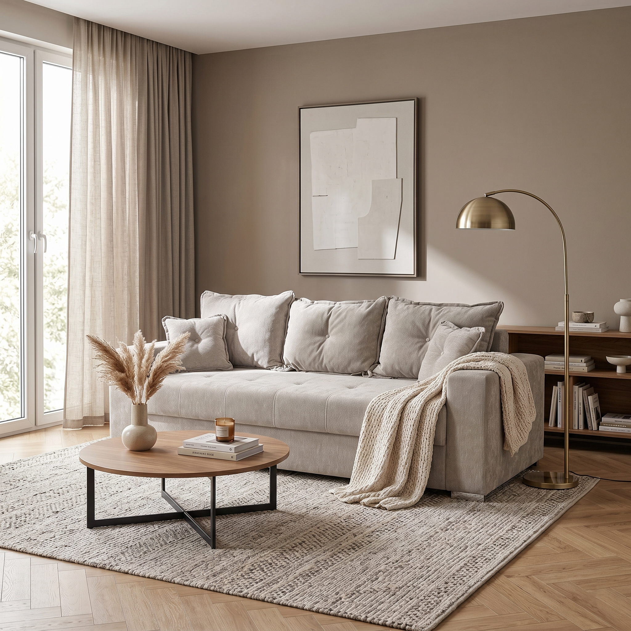 Canapea extensibila ARISSA, 3 locuri, cu arcuri, 235x110x77 cm - ExpoMob [5]
