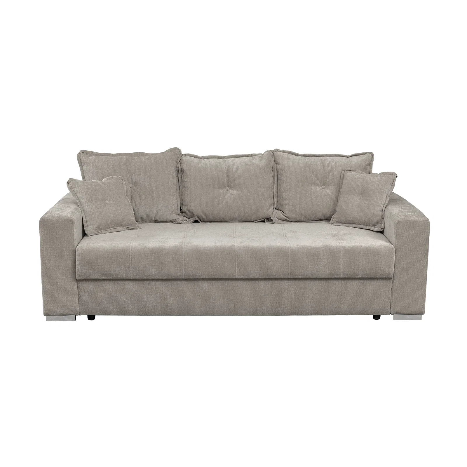 Canapea extensibila ARISSA, 3 locuri, cu arcuri, bej inchis, 235x110x77 cm