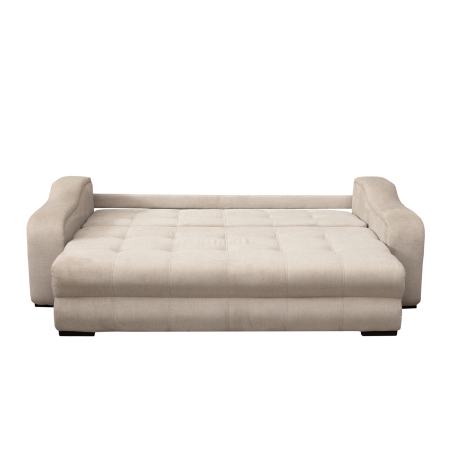 Canapele Moderne - Canapea extensibila ATENA, 3 locuri, cu arcuri si lada depozitare, bej, 250x120x100 cm