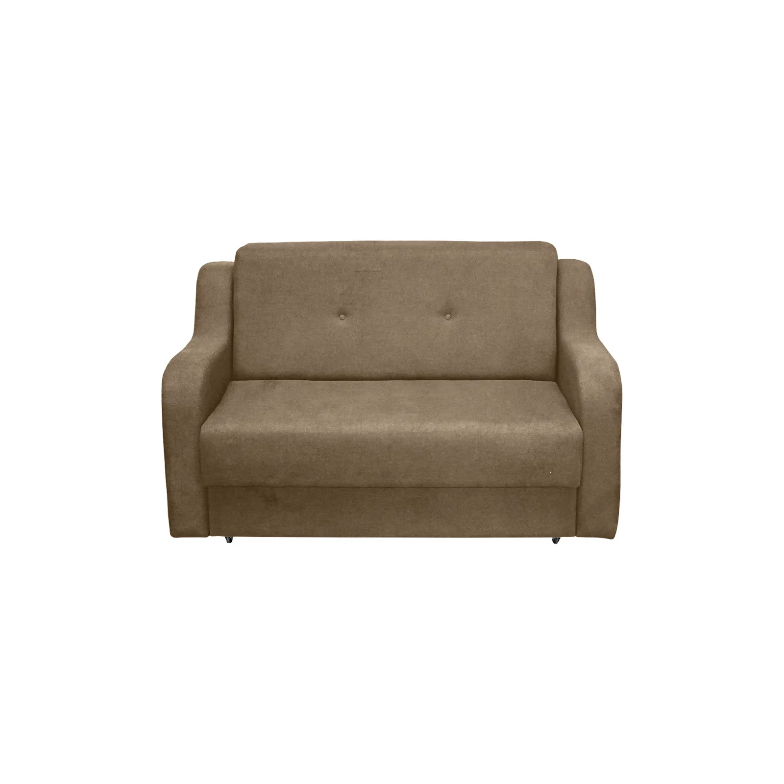 Canapea extensibila GINA, 2 locuri, cu arcuri si lada depozitare, maro inchis + maro deschis, 160x100x95 cm