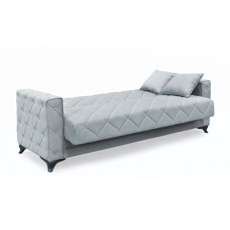 Canapea extensibila HEGEL, 3 locuri, cu arcuri si lada pentru depozitare, 228x85x85 cm - ExpoMob [3]