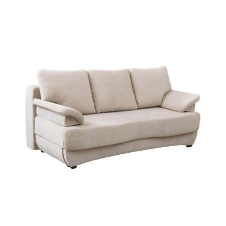 Canapele Moderne - Canapea extensibila LOTUS, 3 locuri, cu arcuri si lada depozitare, bej, 200x100x90 cm