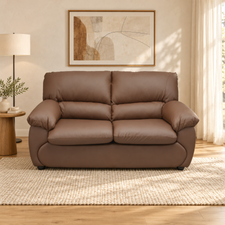 Canapele Clasice - Canapea extensibila LUXOR 2L, 2 locuri, maro inchis, 171x95x95 cm - ExpoMob