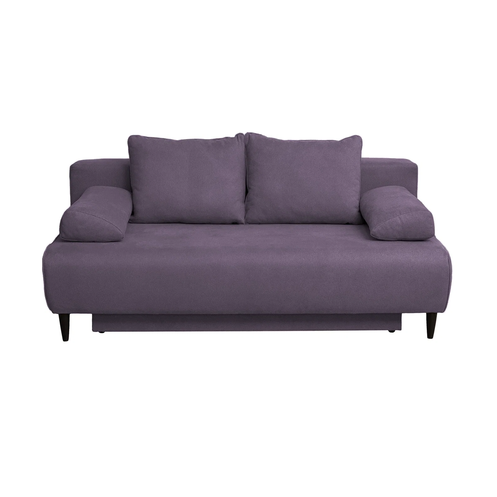 Canapea extensibila MARIA, 3 locuri, cu arcuri si lada depozitare, mov, 195x97x76 cm