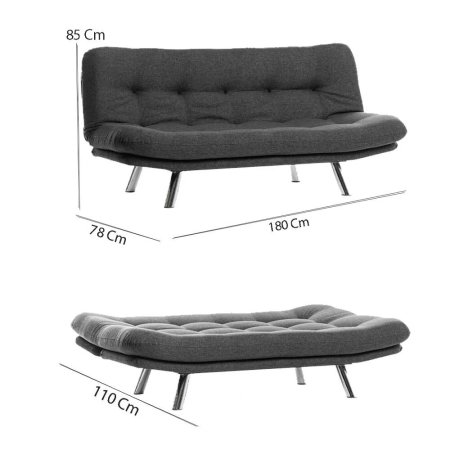 Canapea extensibila MISA, 3 locuri, 180x78x85 cm [9]