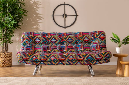 Canapele Moderne - Canapea extensibilă MISA, 3 locuri, multicolor, 180x78x85 cm