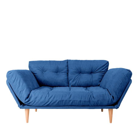 Canapea extensibila NINA, 3 locuri, bleumarin, 190x85x80 cm