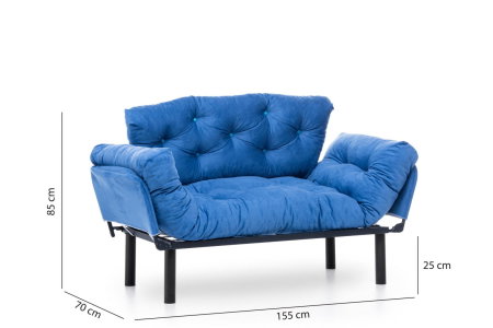 Canapea extensibila NITTA, 2 locuri, 155x70x85 cm [11]