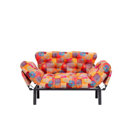 Canapea extensibila NITTA, 2 locuri, multicolor, 155x70x80 cm