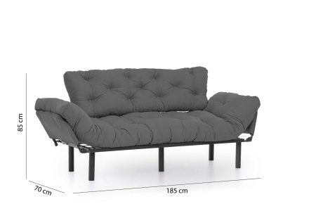 Canapea extensibila NITTA, 3 locuri, 185x70x85 cm [12]