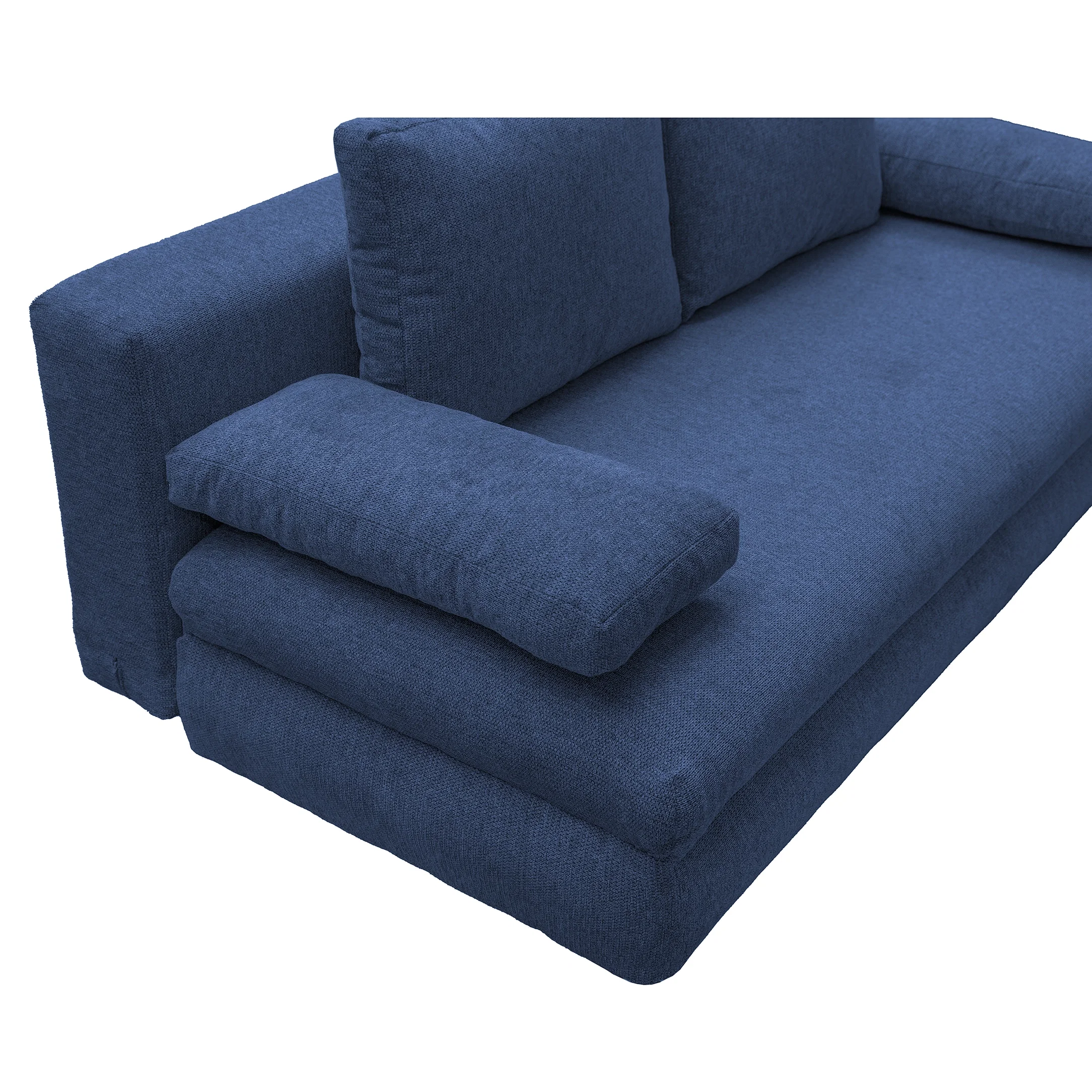 Canapea extensibila OLIMP, 3 locuri, cu arcuri si lada depozitare, bej inchis, 203x100x85 cm [6]
