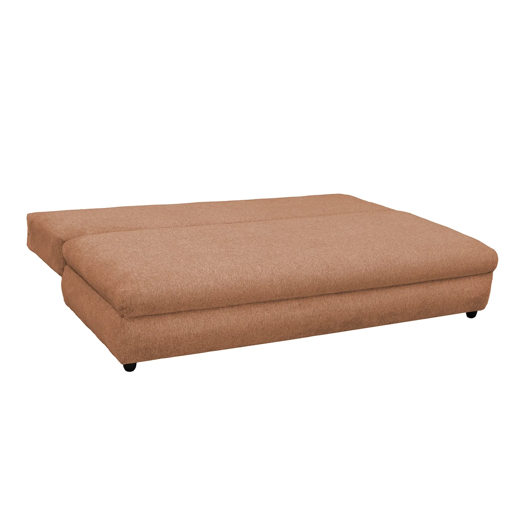Canapea extensibila OLIMP, 3 locuri, cu arcuri si lada depozitare, bej inchis, 203x100x85 cm [3]