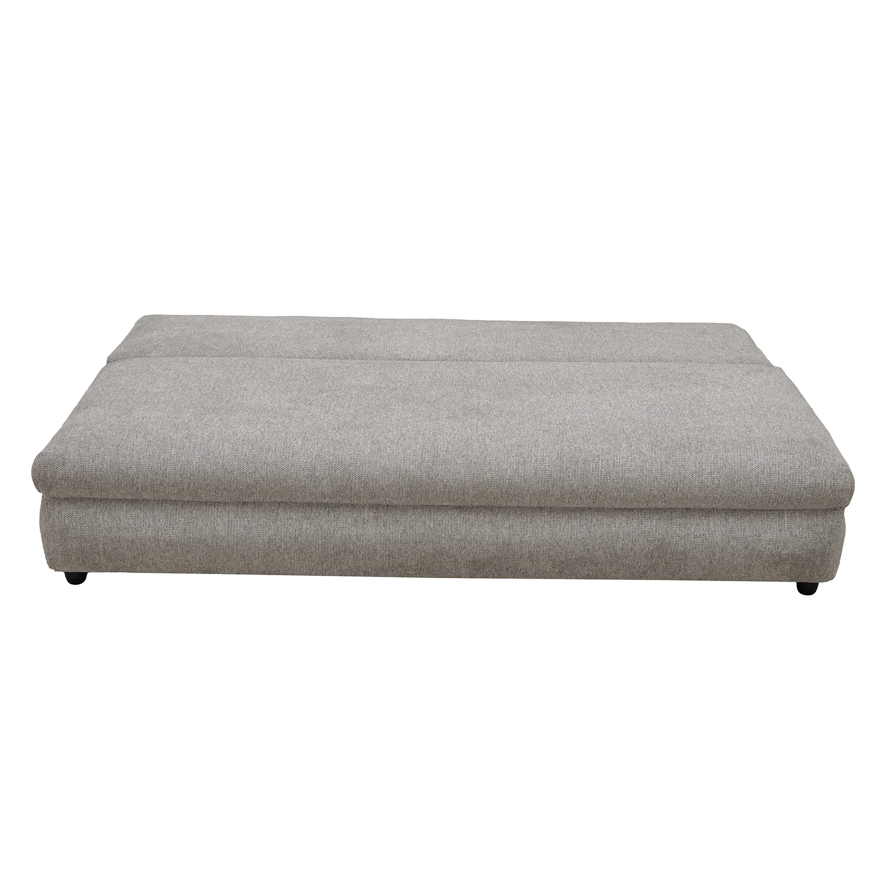 Produs în România - Canapea extensibila OLIMP, 3 locuri, cu arcuri si lada depozitare, bej inchis, 203x100x85 cm