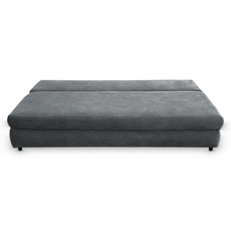 Canapea extensibila OLIMP, 3 locuri, cu arcuri si lada depozitare, maro, 203x100x85 cm [2]