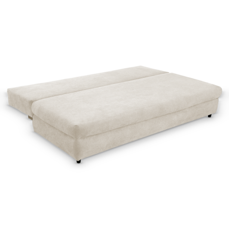 Canapea extensibila OLIMP, 3 locuri, cu arcuri si lada depozitare, maro, 203x100x85 cm [4]