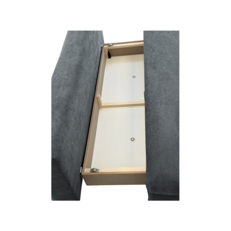 Canapea extensibila OLIMP, 3 locuri, cu arcuri si lada depozitare, maro, 203x100x85 cm [5]