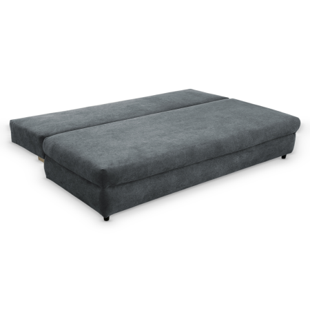 Canapea extensibila OLIMP, 3 locuri, cu arcuri si lada depozitare, maro, 203x100x85 cm [4]