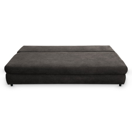 Canapele Clasice - Canapea extensibila OLIMP, 3 locuri, cu arcuri si lada depozitare, maro, 203x100x85 cm
