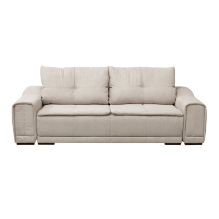 Canapele Moderne - Canapea extensibila OSLO, 3 locuri, cu arcuri si lada depozitare, bej, 265x115x100 cm